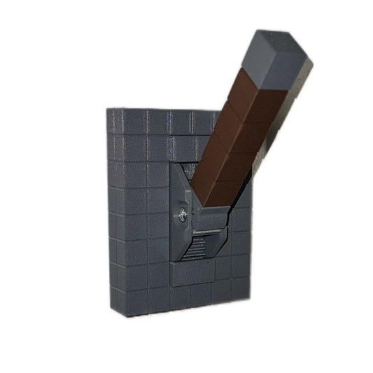 Minecraft Inspired Universal Light Switch Kit with Brick Design and Handle
